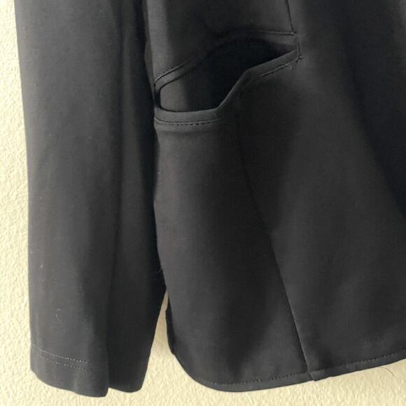 Betabrand Classic Black Ponte Knit Single Button Blazer Size XXL - Picture 4 of 8